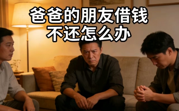 爸爸的朋友借钱不还怎么办