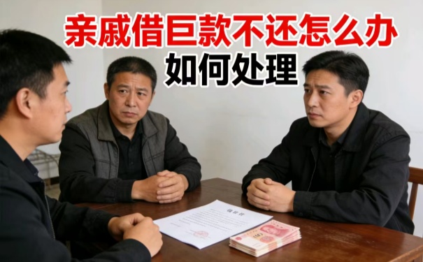 亲戚借巨款不还怎么办 如何处理