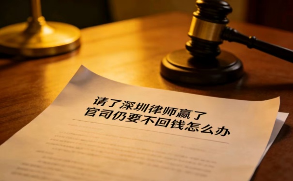 请了深圳律师赢了官司仍要不回钱怎么办